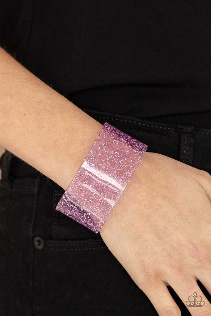 Snap, Crackle, Pop! - Purple Acrylic Bracelet - Paparazzi