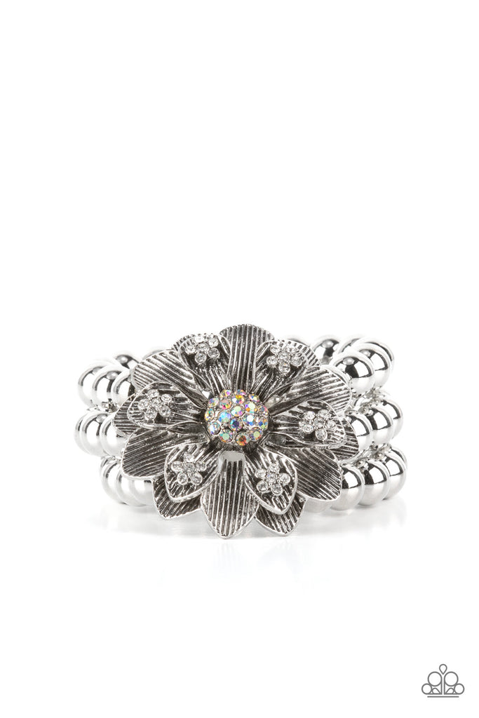Botanical Bravado - Multi Rhinestone Bracelet - Chic Jewelry Boutique
