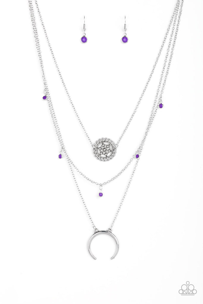 Lunar Lotus - Purple Necklace - Paparazzi