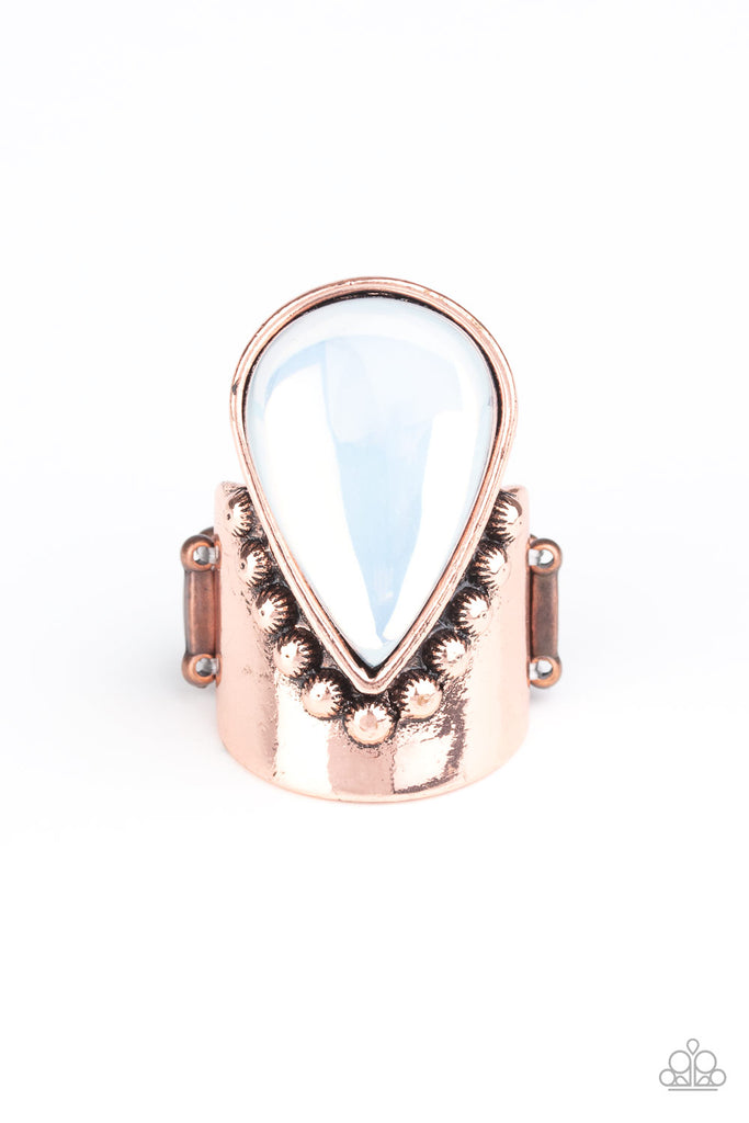 Opal Mist - Copper Ring - Paparazzi