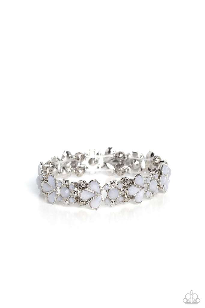 Teasing Torrent - White Bracelet - Chic Jewelry Boutique