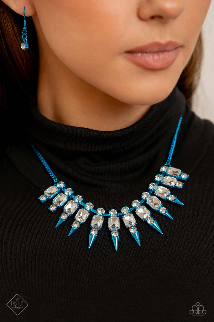 Punk Passion - Blue Necklace - Chic Jewelry Boutique