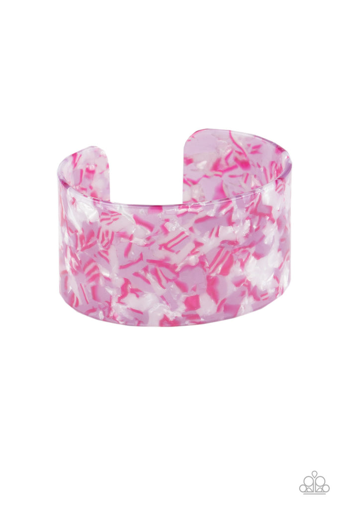 Freestyle Fashion - Pink Acrylic Bracelet - Paparazzi