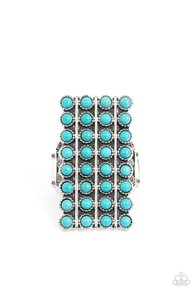 Pack Your SADDLEBAGS - Blue Turquoise Ring - Chic Jewelry Boutique