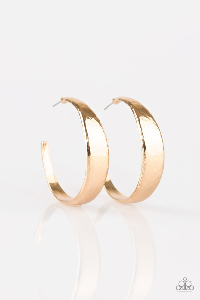 HOOP and Holler - Gold Hoop Earrings - Paparazzi Accessories - Chic Jewelry Boutique by Andrea